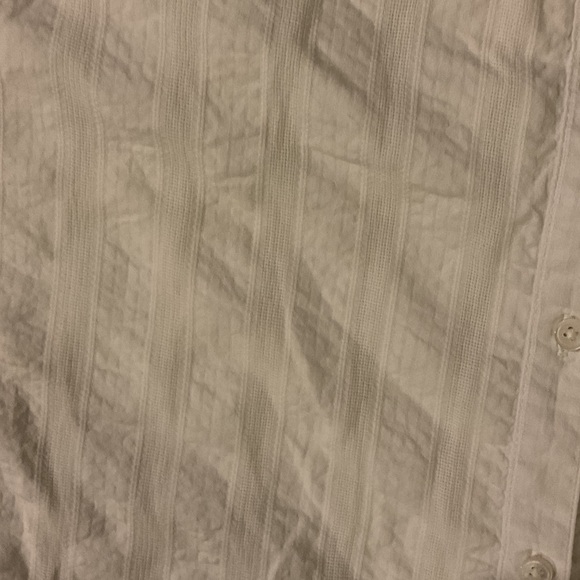 J. Crew White Linen Mini Dress missing belt button front cotton summer - Picture 5 of 8